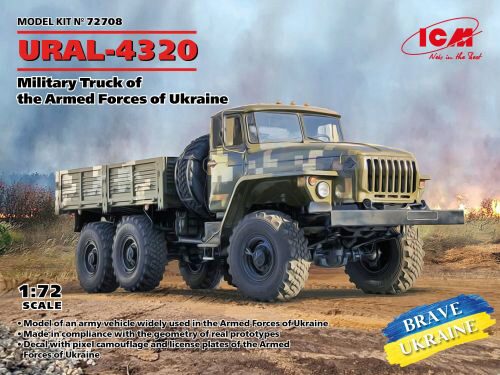 ICM 72708 URAL-4320, Military Truck of the Armed Forces of Ukraine