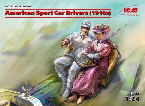 ICM 24014 American Sport Car Drivers(1910s)(1 male 1 female figures)