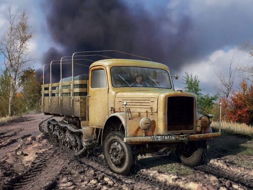 ICM 35453 KHD S3000/SS M Maultier WWII German Semi-Tracked Truck