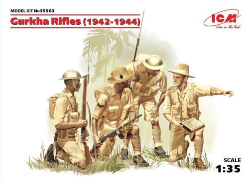 ICM 35563 1/35 WWII Gurkha Rifels, 4 Fi