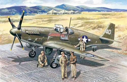 ICM 48125 1/48 Mustang P-51B mit Person