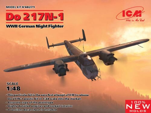 ICM 48271 Do 217N-1,WWII German Night Fighter (100% new molds)