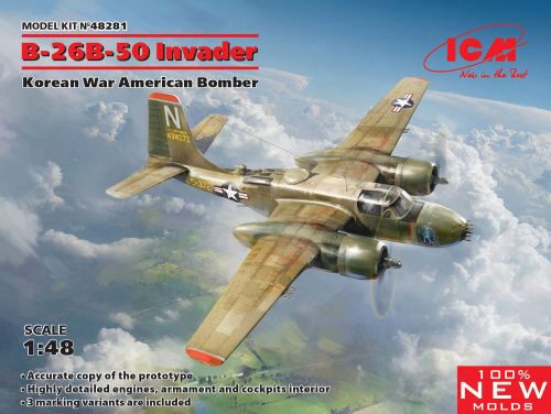 ICM 48281 B-26B-50 Invader, Korean War American Bomber