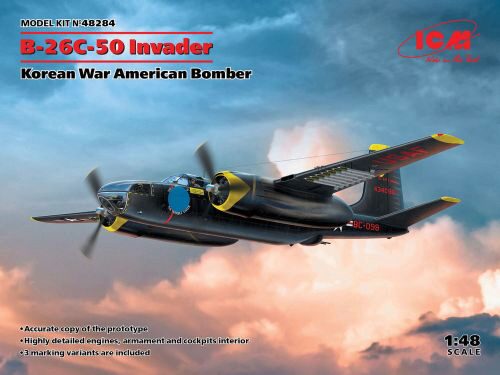 ICM 48284 B-26-50 Invader, Korean War American Bomber