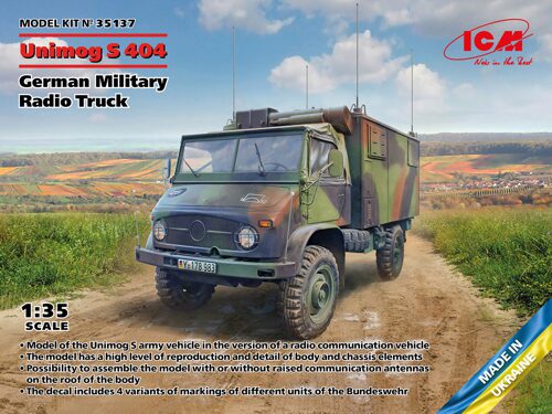 ICM 35137 Unimog S 404, German Military Radio Truck