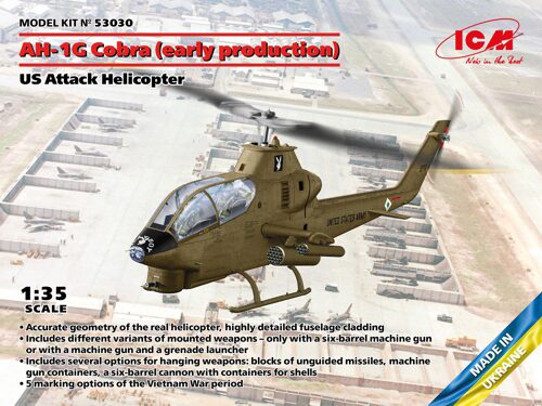 ICM 53030 AH-1G Cobra (early production), US Attack Helicopter