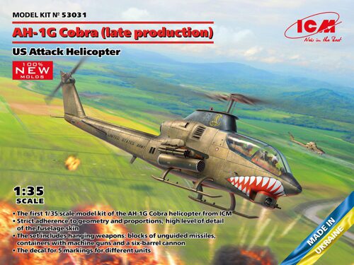 ICM 53031 AH-1G Cobra (late production), US Attack Helicopter (100% new molds)