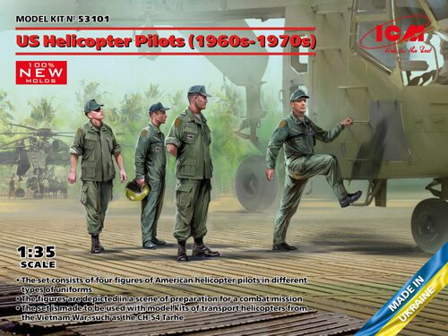 ICM 53101 US Helicopter Pilots (1960s-1970s) (100% new molds)