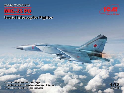 ICM 72177 MiG-25 PD, Soviet Interceptor Fighter