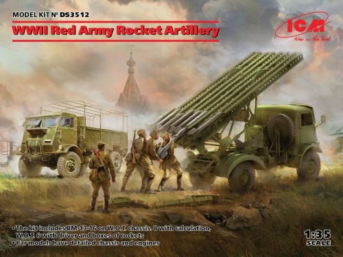 ICM DS3512 WWII Red Army Rocket Artillery(BM-13-16MLRS Crew,RKKADrive