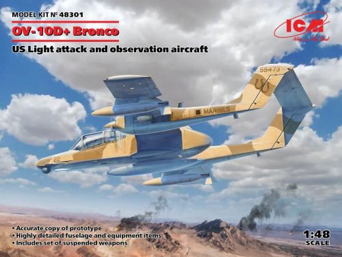 ICM 48301 OV-10D+ Bronco, US Attack Aircraft
