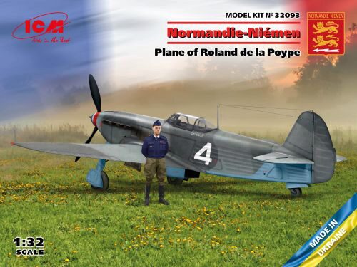 ICM 32093 Normandie-Niemen. Plane of Roland de la Poype(Yak-9T w.Roland de la Poype figure