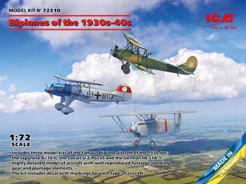 ICM 72210 Biplanes of the 1930s and 1940s (??-51A-1, Ki-10-II, U-2/Po-2VS)