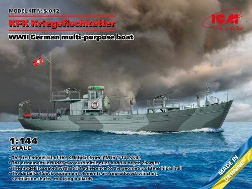 ICM S.012 KFK Kriegsfischkutter, WWII German multi-purpose boat (100% new molds)