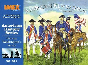 IMEX 940511 1/72 Amerikanische Geschichte: Georg eWashingtons Armee