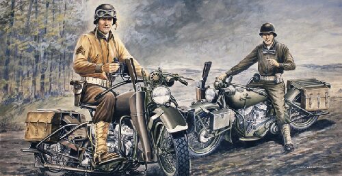 Italeri 0322 U.S. Motorräder WWII
