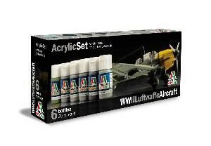 Italeri 436AP Acryl Set WWII Luftwaffe Aircraft 6 Farben