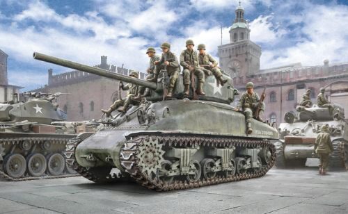 Italeri 6568 M4A1 Sherman mit Infantrie
