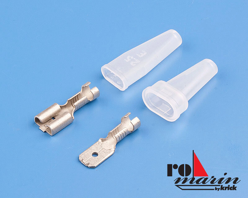 RoMarin ro4039 Stecker/Buchse Faston 6,3 mm isoliert (6 Paar)