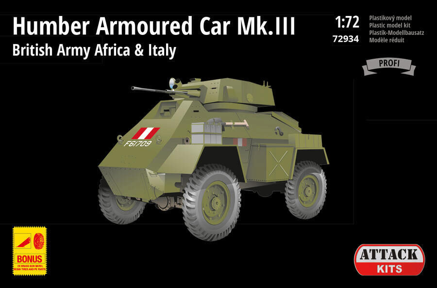 ATTACK 72934 Humber Armoured Car Mk. III in Africa + Italy
