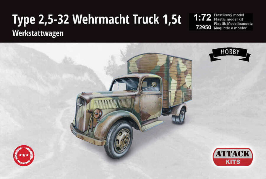 ATTACK 72950 Opel Blitz Type 2,5-32 Werkstattwagen Wehrmacht