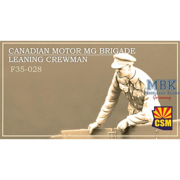 Copper State Models F35028 Canadian Motor MG Brigade Leaning Crewman