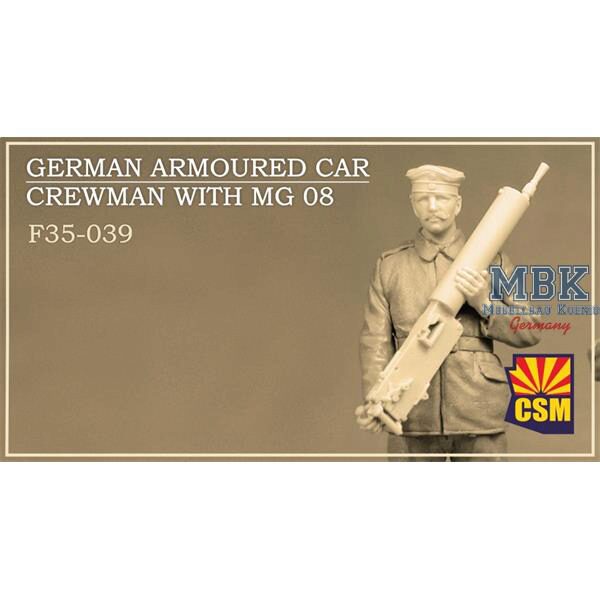 Copper State Models F35039 German armoured car crewman with MG 08