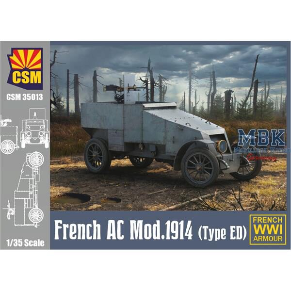 Copper State Models 35013 French Armoured Car Model 1914 (ED)