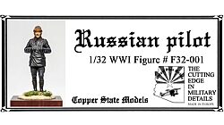 Copper State Models F32001 Russian WWI Pilot