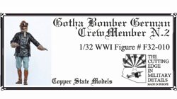 Copper State Models F32010 Gotha Bomber German Crew Member N.2