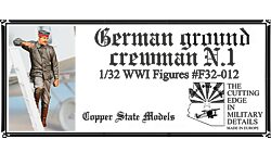 Copper State Models F32012 German ground crewman N.1
