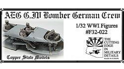 Copper State Models F32022 AEG G.IV Bomber German Crew