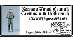 Copper State Models F32037 German Naval Ground crewman with wrench