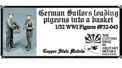 Copper State Models F32043 Germam sailors with pigeons