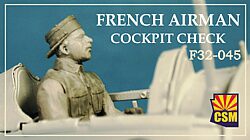 Copper State Models F32045 French airman cockpit check