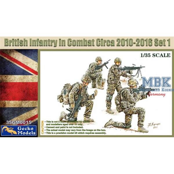 Gecko Models 35GM0015 British Infantry in Combat 2010-12 Set 1