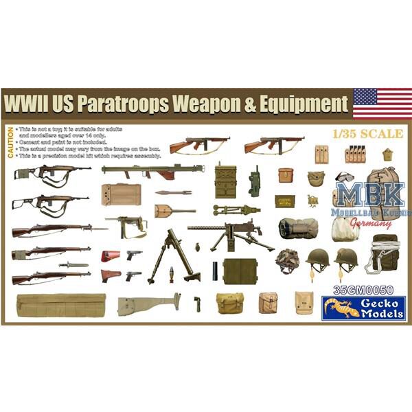 Gecko Models 35GM0050 WWII US Paratroops Weapon & Equipment