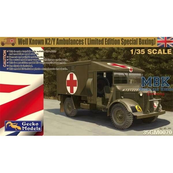 Gecko Models 35GM0070 Well known K2Y Ambulances (Limited Edition spec.)