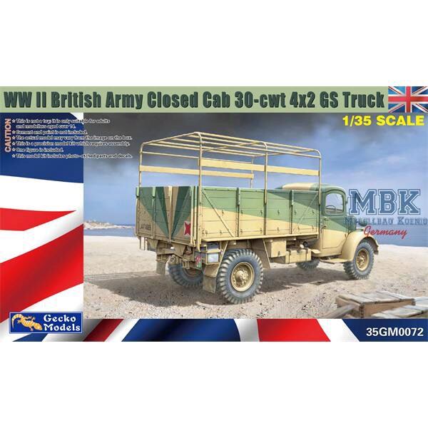 Gecko Models 35GM0072 WWII British Army Closed Cab 30-cwt 4x2 GS Truck