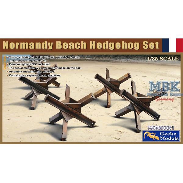 Gecko Models 35GM0081 Normandy Beach Hedgehog Set