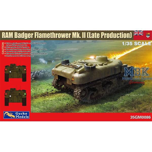 Gecko Models 35GM0086 Ram Badger Flamethrower Mk. II (Late Production)