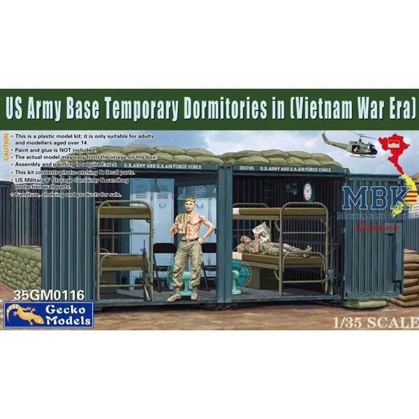 Gecko Models 35GM0116 US Army Base Temp.Dormitories in (Vietnam War Era)
