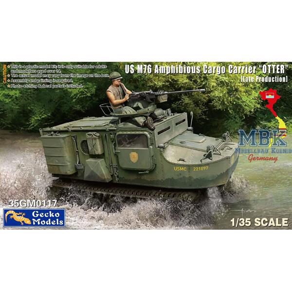Gecko Models 35GM0117 US M76 Amphibious Cargo Carrier OTTER Late Prod.