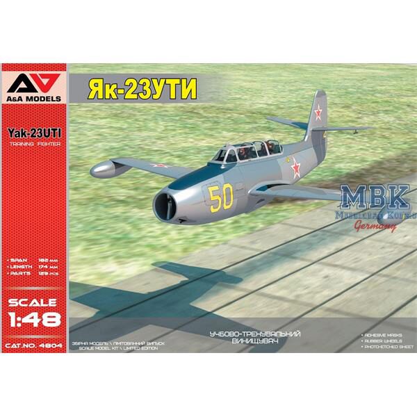 A&A Models AAM4804 Yakovlev Yak-23UTI Military trainer