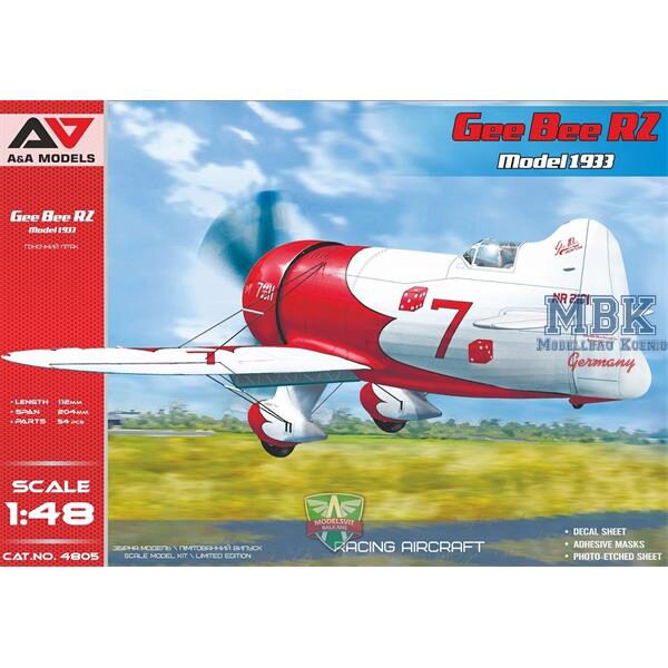 A&A Models AAM4805 Gee Bee R2 (1933 version)