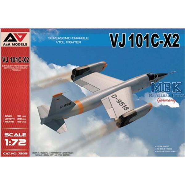 A&A Models AAM7202 VJ-101C-X2 Supersonic-Capable VTOL Fighter