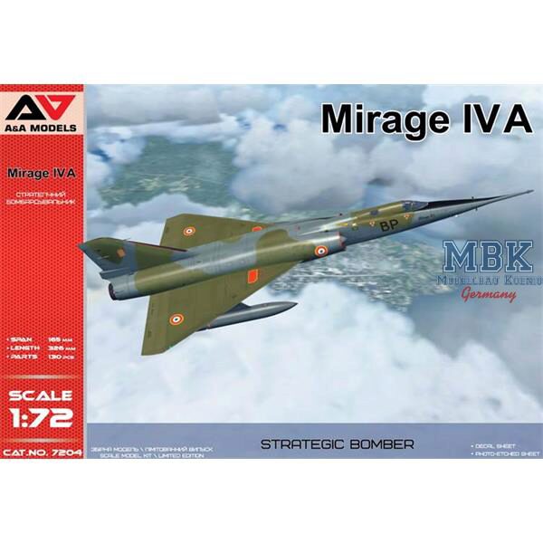 A&A Models AAM7204 Dassault Mirage IVA Strategic bomber