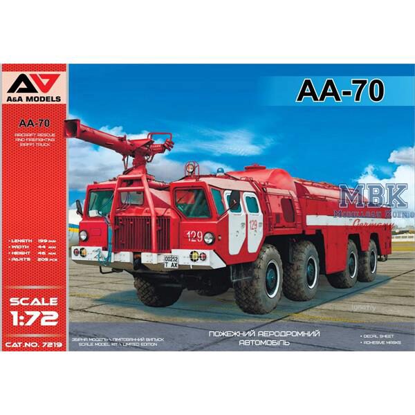 A&A Models AAM7219 AA-70 Airport Firefighting truck