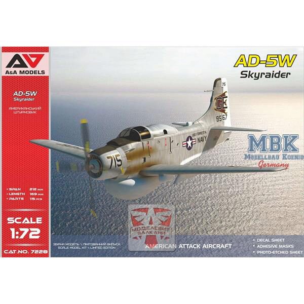 A&A Models AAM7228 AD-5W  SkyRaider  attack aircraft