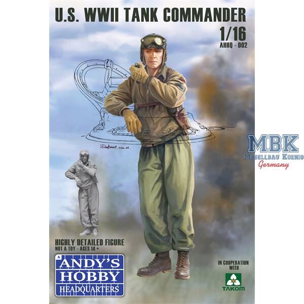 ANDYS HHQ AHHQ-002 U.S. WWII Tank Commander (1:16)